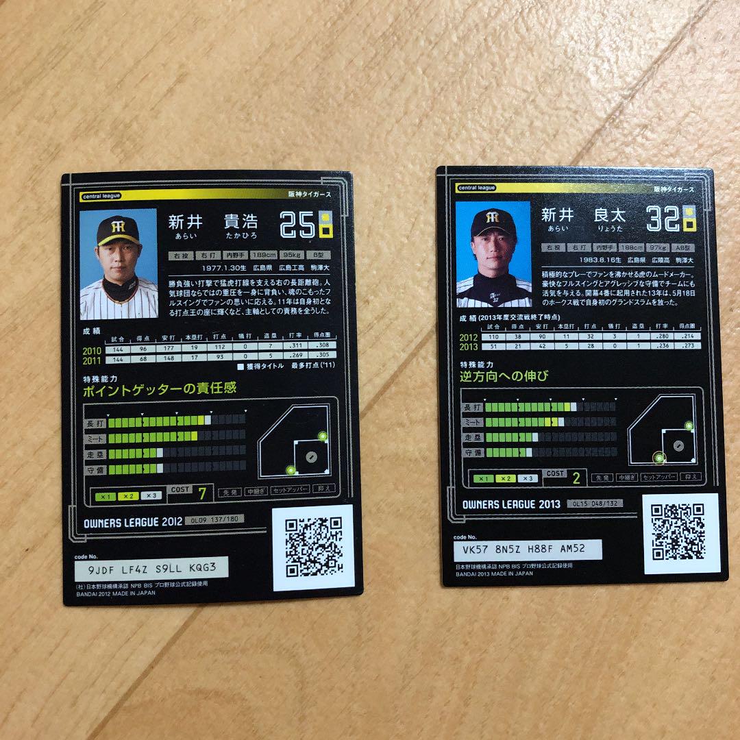 メルカリ オーナーズリーグ 阪神時代の新井兄弟 トレーディングカード 500 中古や未使用のフリマ メルカリ オーナーズリーグ 阪神時代の新井兄弟 トレーディングカード 500 中古や未使用のフリマ