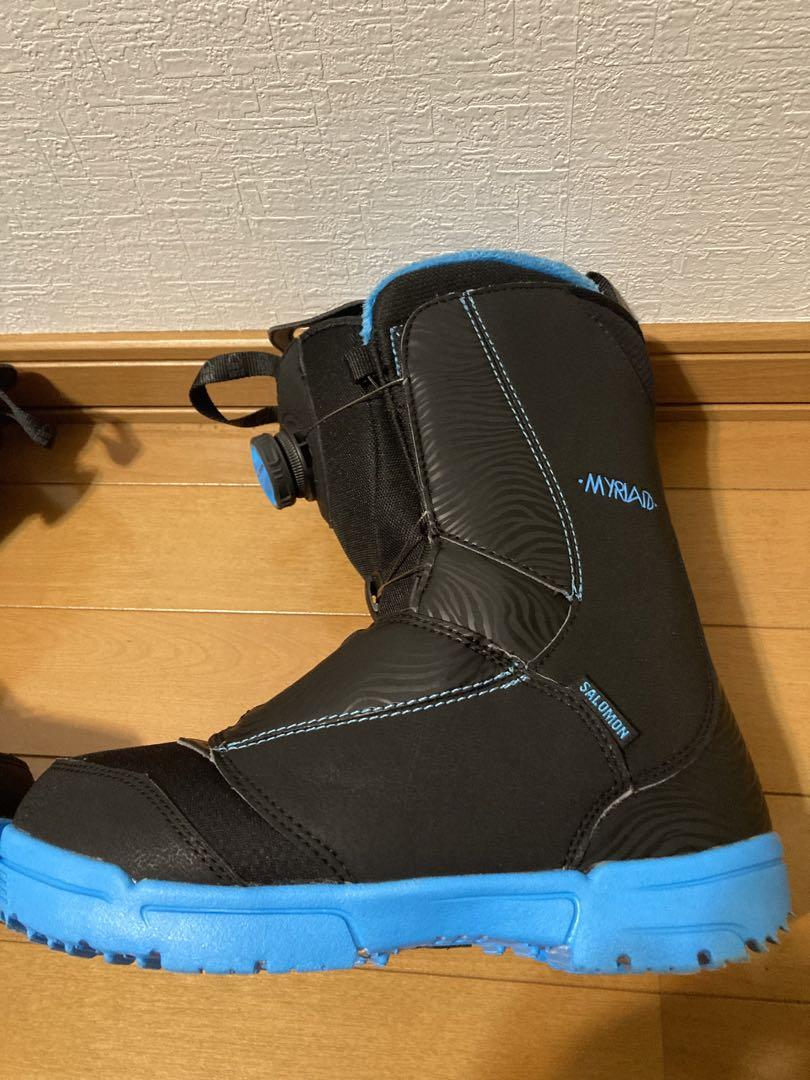 美品　Salomon Myriad スノーボードブーツ 24.5センチ黒/青