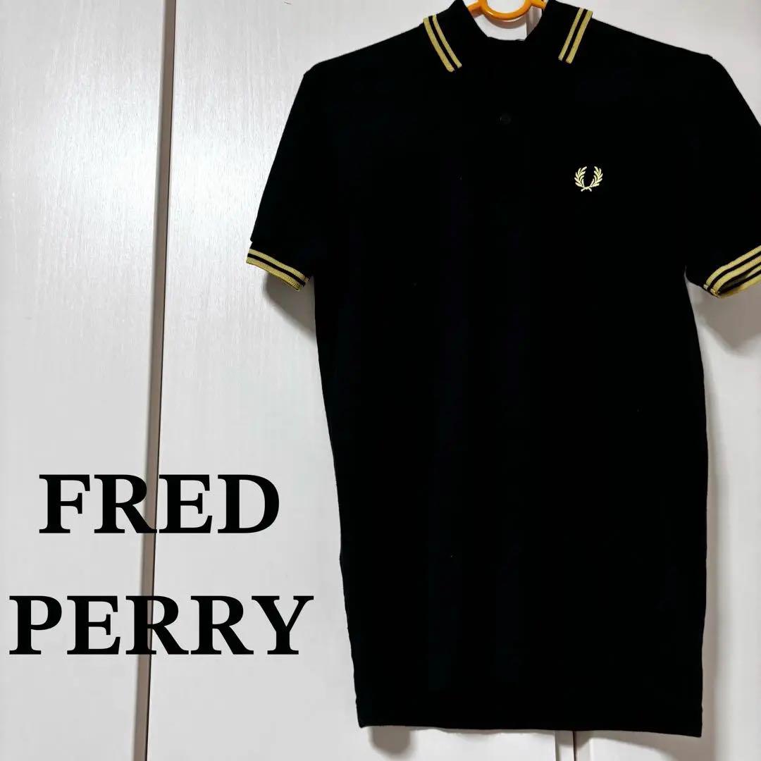 「美品✨️」FRED PERRY ポロシャツ M12 36黒金