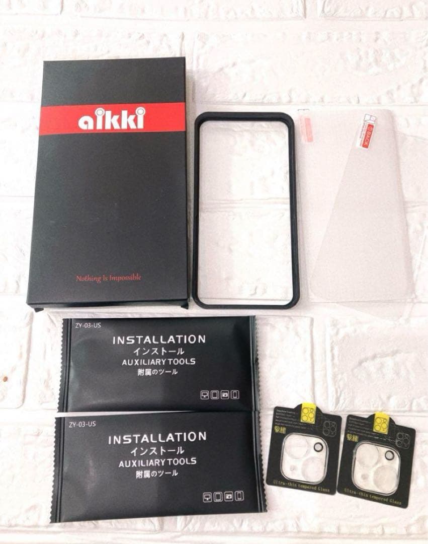 aikki 9H スマホフィルム　携帯ガラス保護フィルム　カメラフィルム