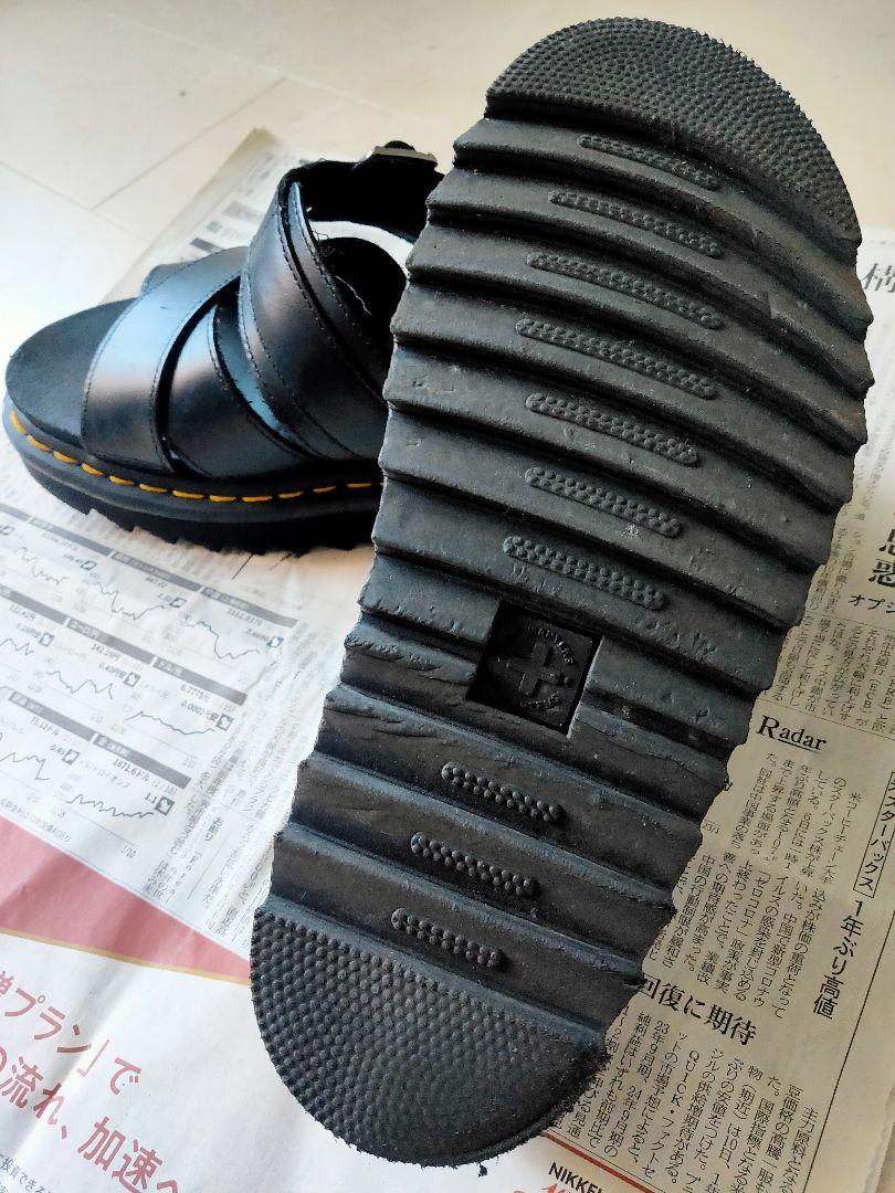 ドクターマーチン (Dr. Martens) 黒色メンズサンダル