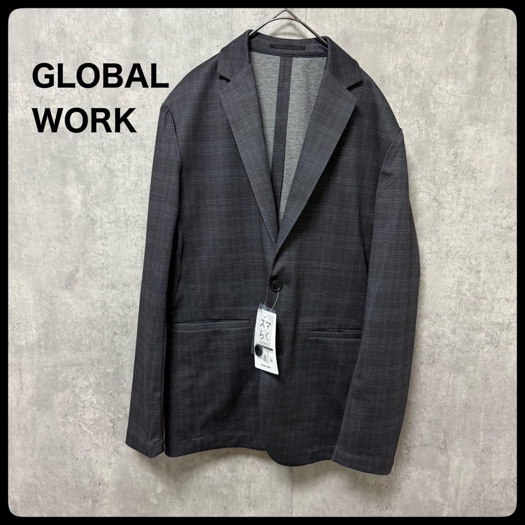 未使用 タグ付き GLOBAL WORK スマらくジャケット