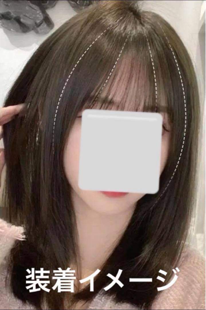 人毛部分ウィッグ　新品未使用