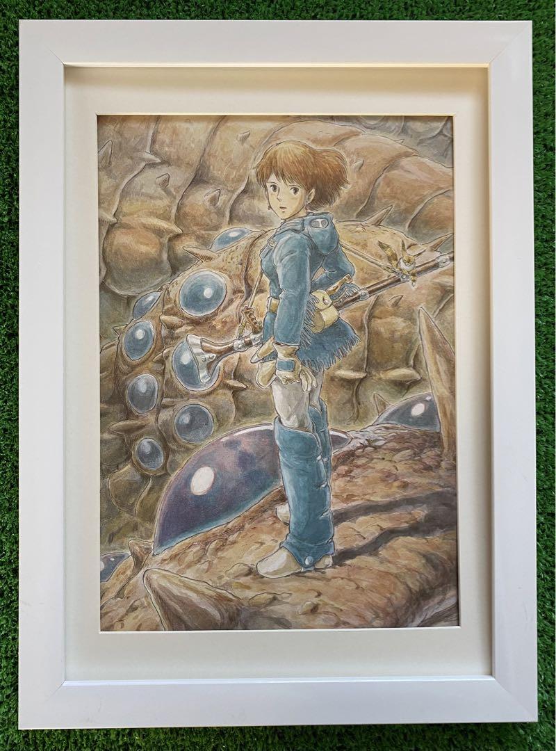 額装品　ジブリ　風の谷のナウシカ　イラストA　宮崎駿　A4サイズ