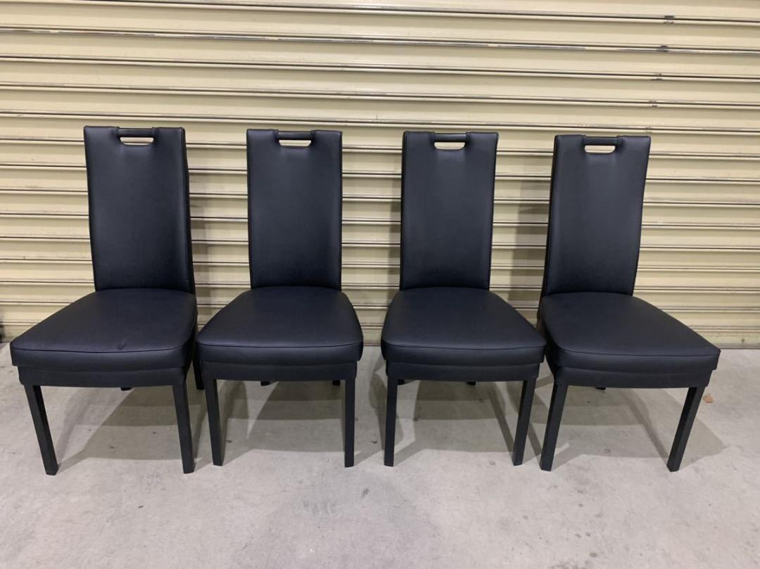 シギヤマ家具 SHANON CHAIR 4脚セット ブラック ダイニングチェア