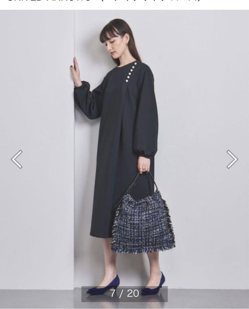 UNITED ARROWS SPONGY ワンピース　ネイビー　S