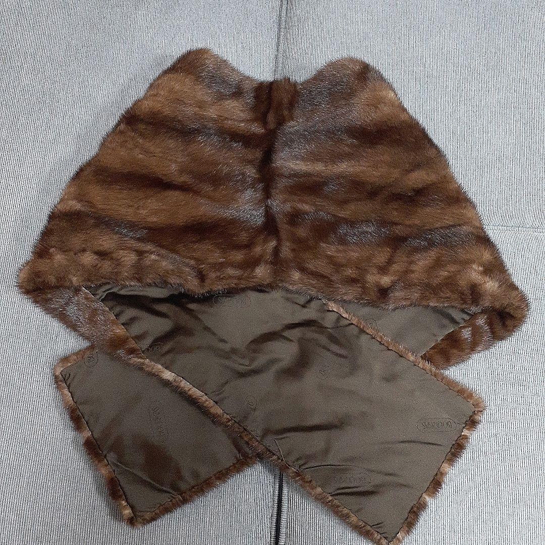 ミンク ショール目立った傷や汚れなし