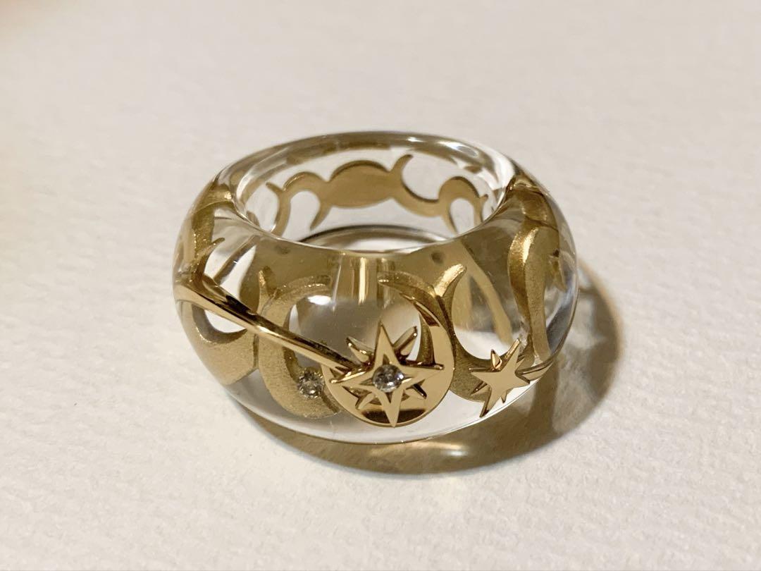 STAR JEWERLY クリスタルリング　18K 0.03ダイヤモンド