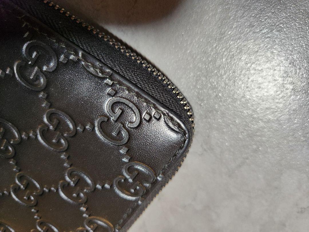 超美品！GUCCI 長財布 ブラック GGパターン