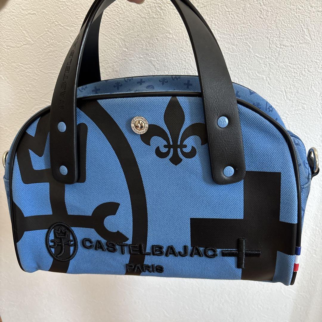 CASTELBAJAC ブルーバッグ ハンドバッグ ミニボストン