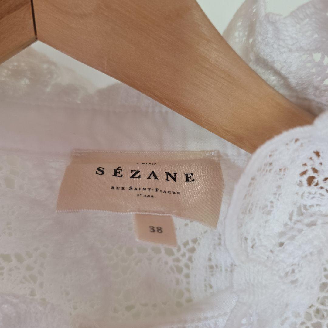 未使用に近いSezane Chemise Chloe セザンヌ ブラウス38 M Sezane Chemise Chloe セザンヌ レースブラウス 38 M - メルカリ