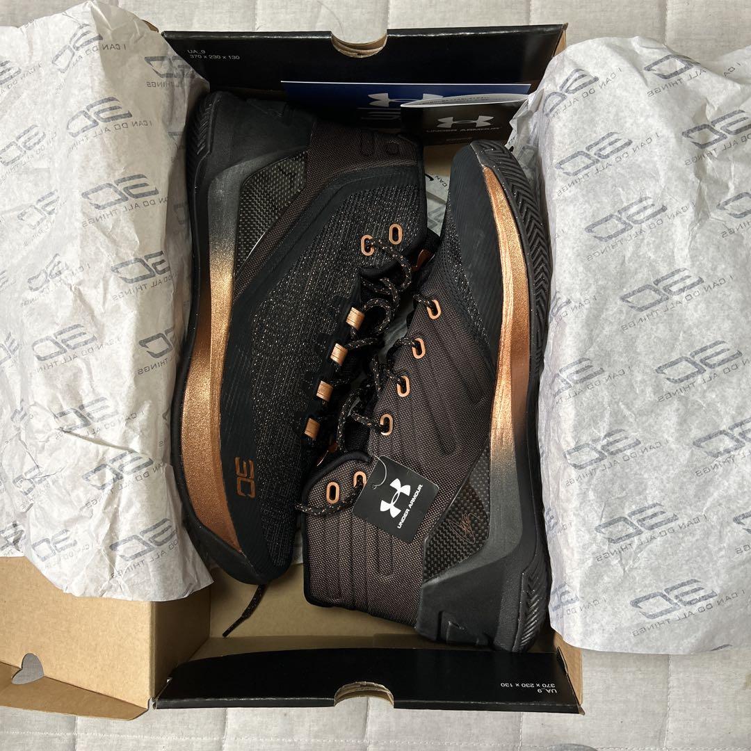 新品Under Armour Curry 3 ブラック/オレンジ