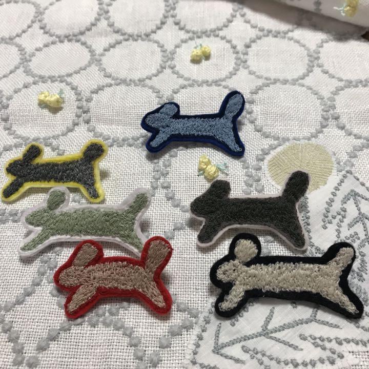 確認用＊ミナペルホネン ブローチ＊ブルーうさぎさん