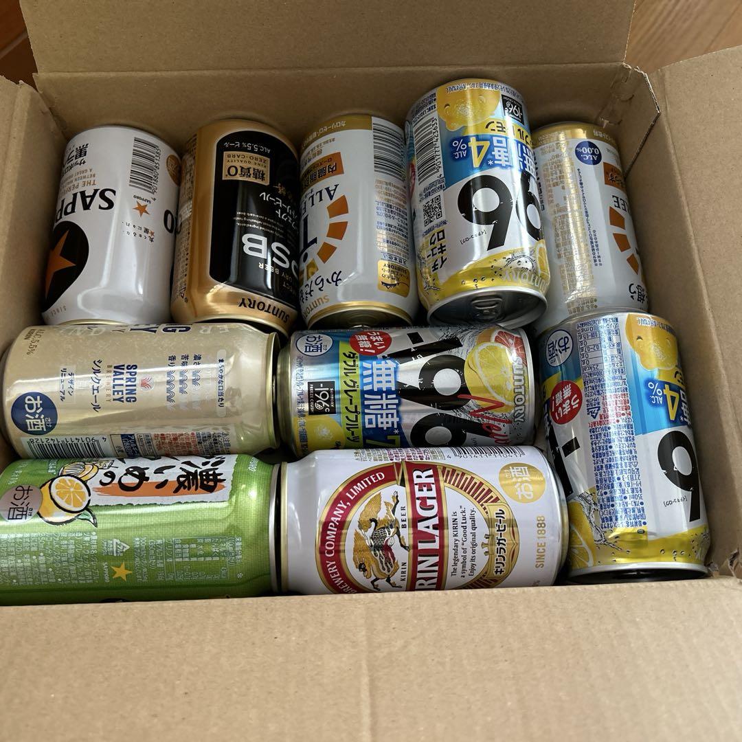 ビール、発泡酒、チューハイ、ノンアルなどMIX26本 - メルカリ