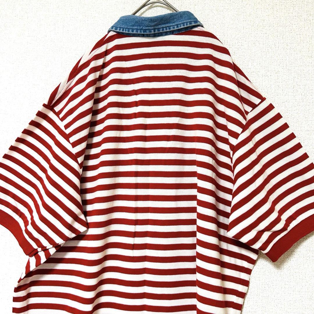 Polo by Ralph Lauren ラガーシャツ USA製 ボーダー XL