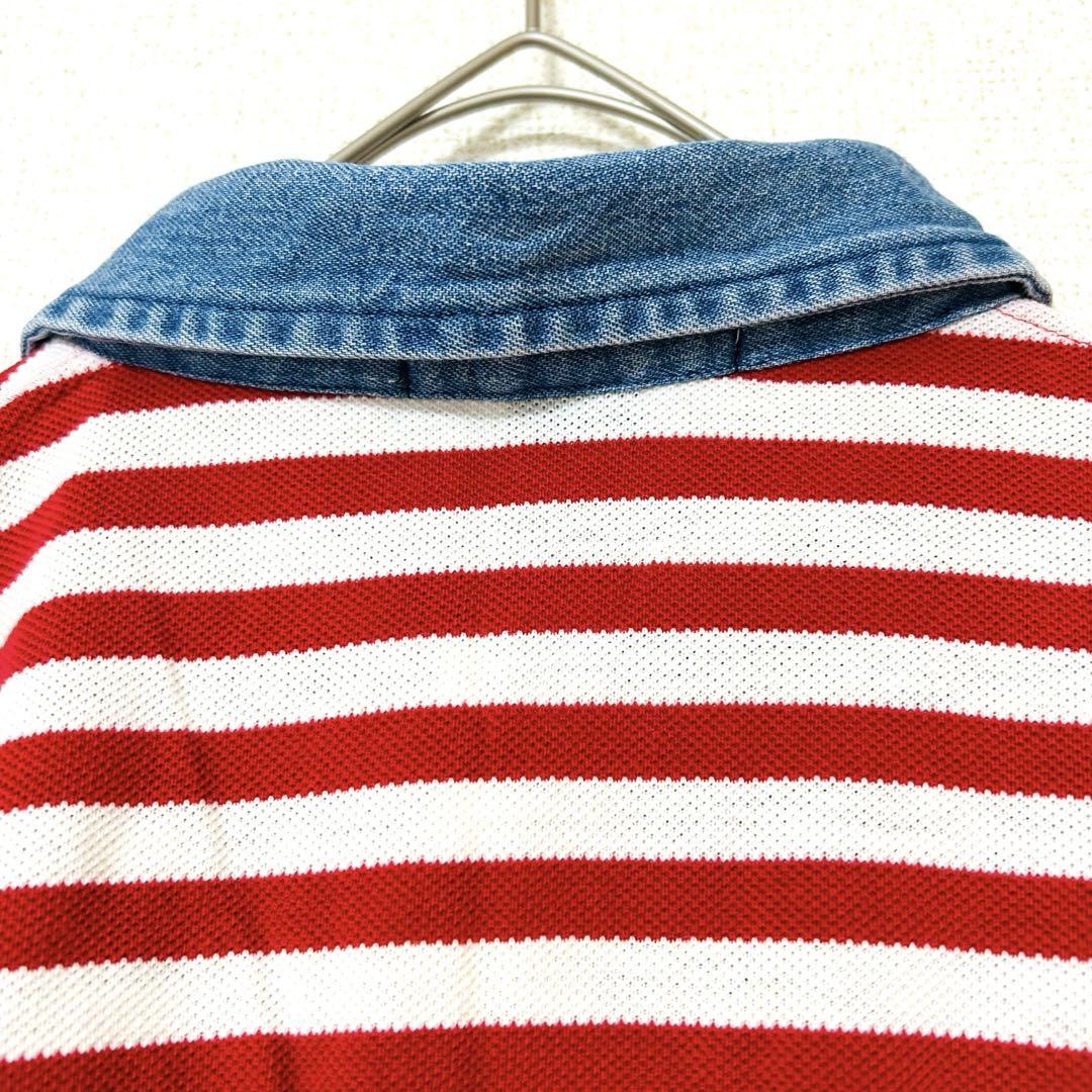 Polo by Ralph Lauren ラガーシャツ USA製 ボーダー XL