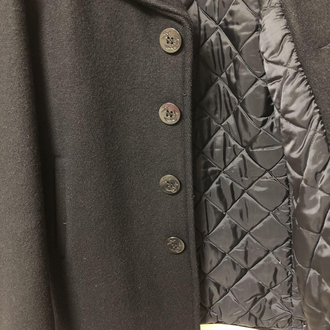 Schott ブラック ピーコート 34