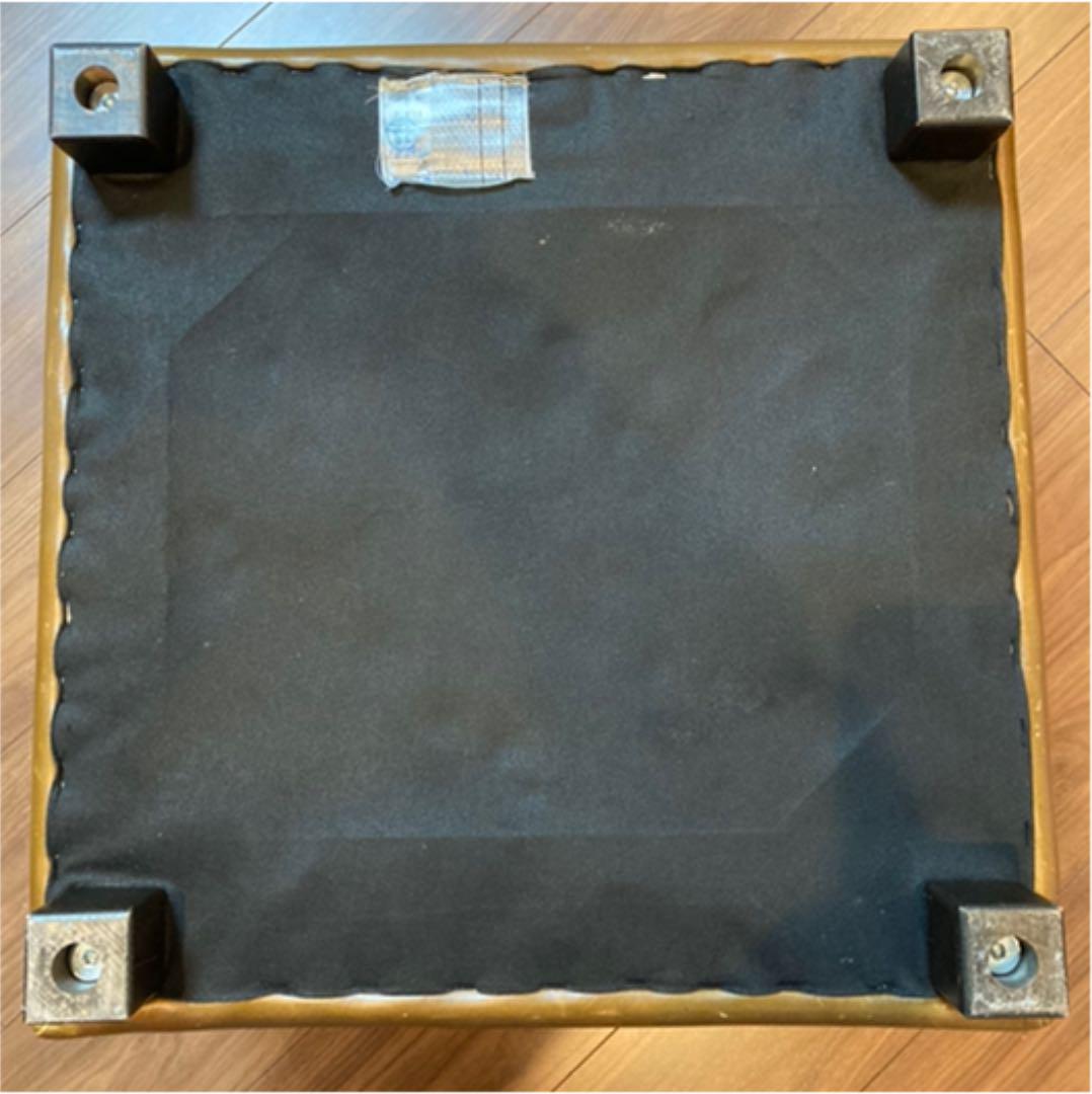 国産再入荷 状態良好 オットマン フットスツール 50×50cm vmy5d-m11627701732 ACTUS アクタス 本革 SALE人気セール