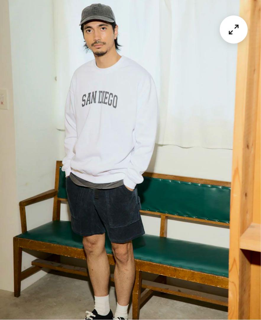 【GO OUT×OCEAN PACIFIC】別注コーデュロイショーツ　M ブルー