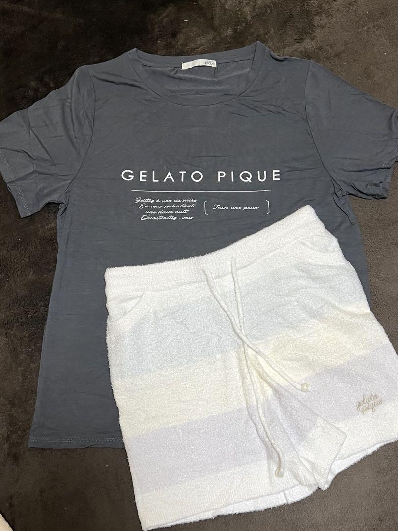 新品、未使用GELATO PIQUE ロゴTシャツとショートパンツセット