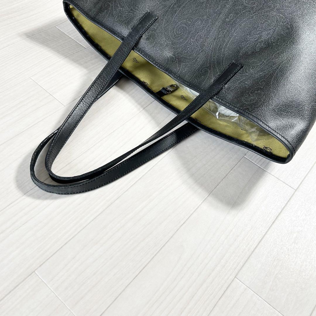 【ETRO】エトロ トートバッグ ペイズリー柄 ブラック 大型