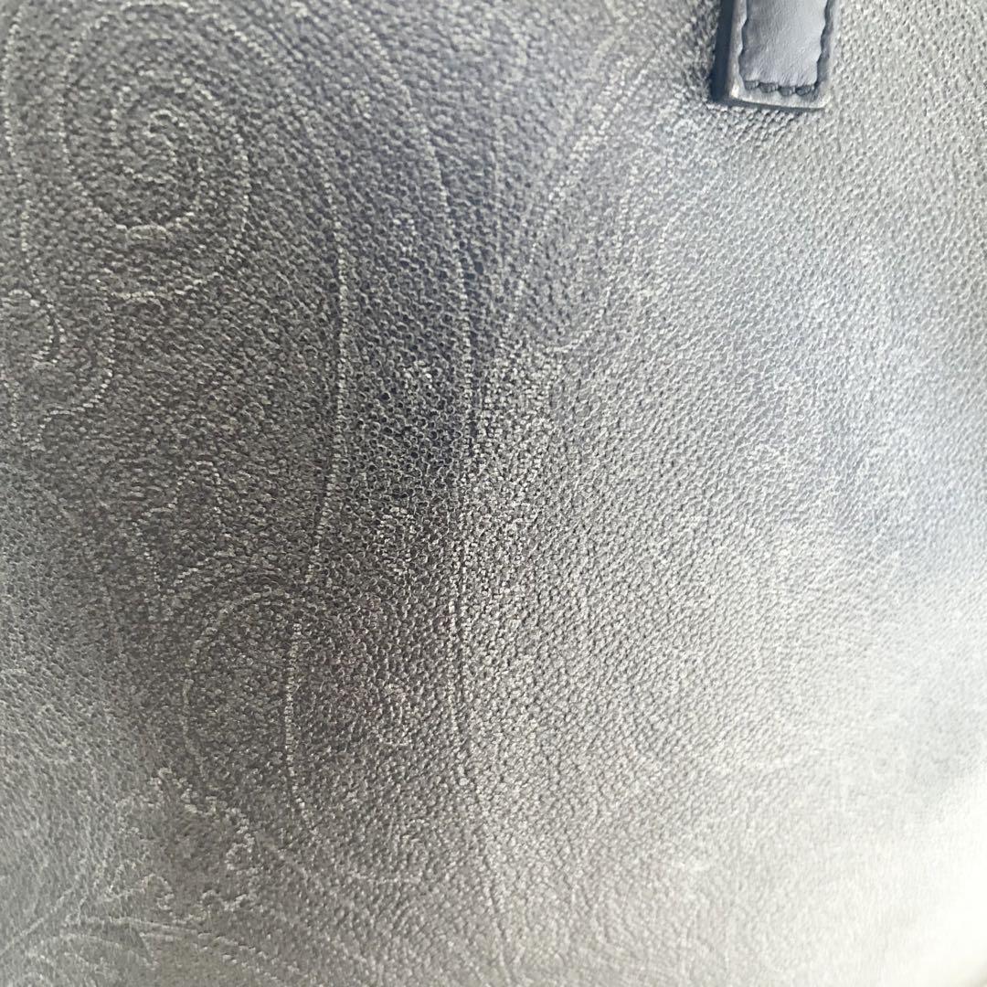 【ETRO】エトロ トートバッグ ペイズリー柄 ブラック 大型