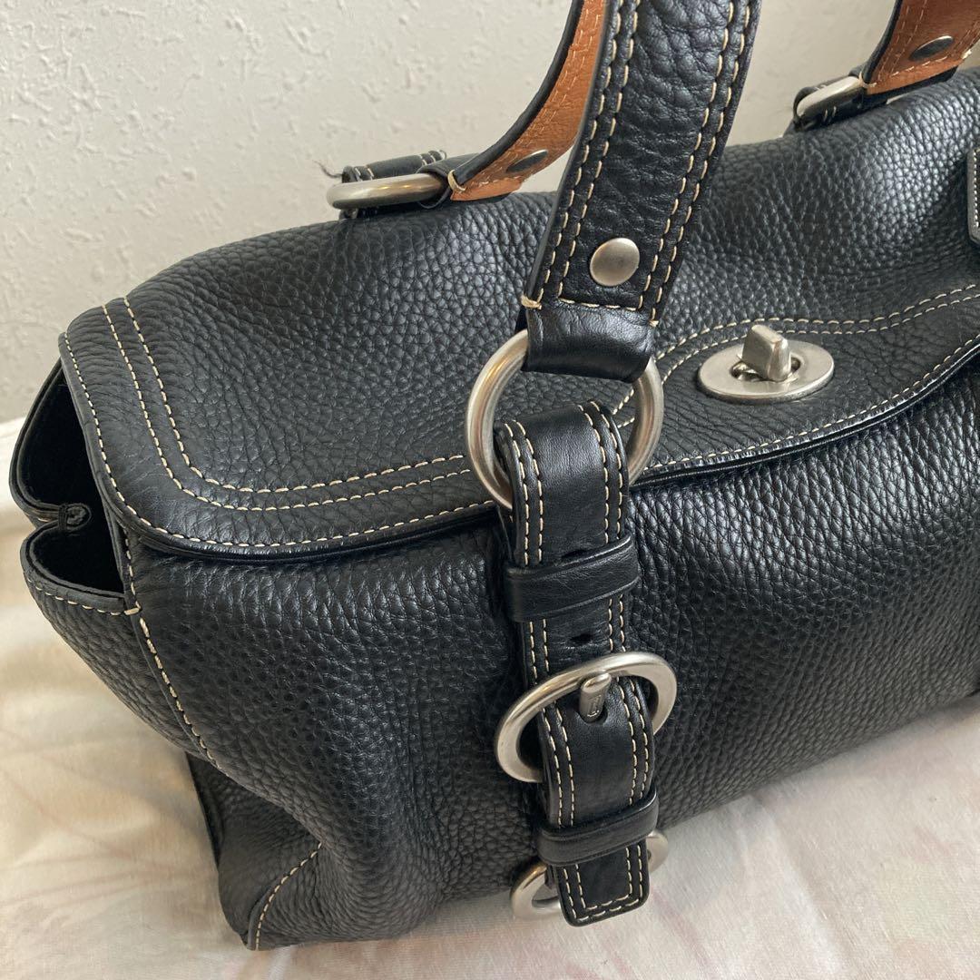 【美品】COACH チェルシーサッチェルハンドバッグ 10134 ブラック　黒