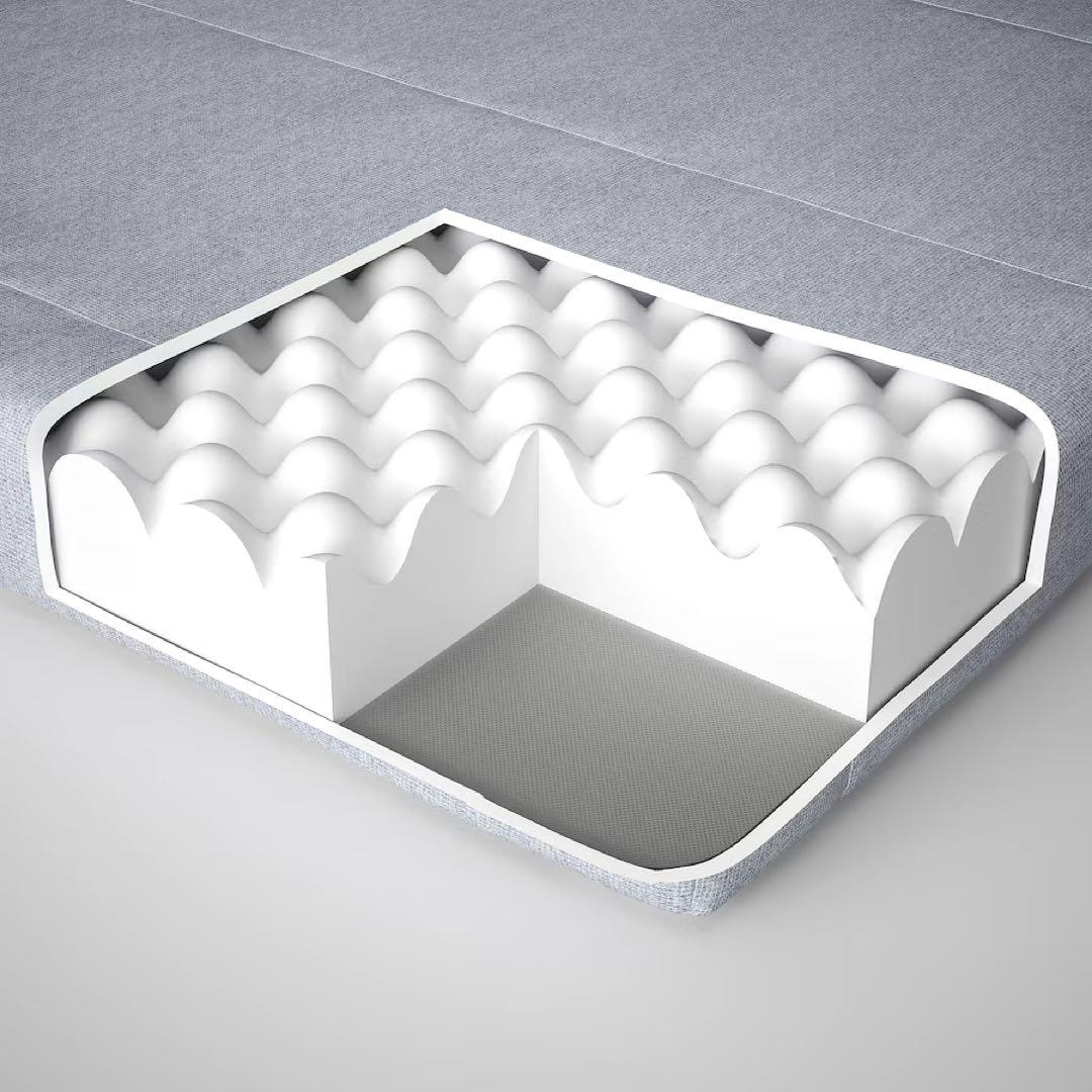 IKEA ロフトベッド　VITVAL ヴィトヴァル①デスクトップ・マットレス付き