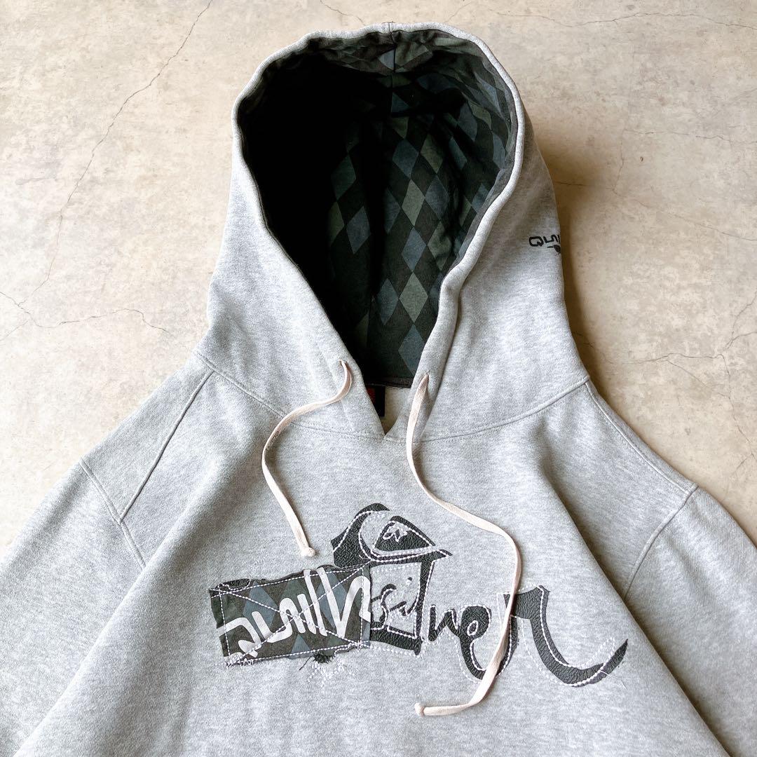 00s Y2K QUIKSILVER パーカー 裏起毛 ふかふか テック 古着 00s Y2K QUIKSILVER パーカー 裏起毛 ふかふか テック 古着