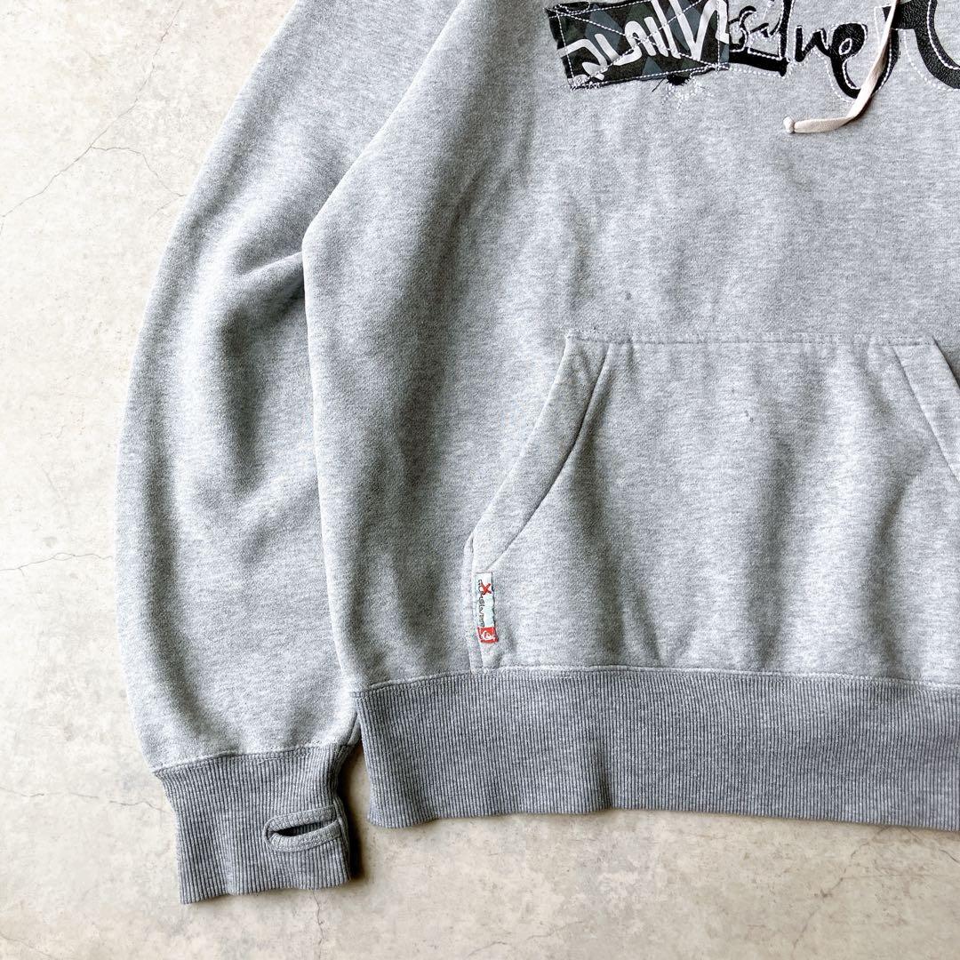 00s Y2K QUIKSILVER パーカー 裏起毛 ふかふか テック 古着 00s Y2K QUIKSILVER パーカー 裏起毛 ふかふか テック 古着