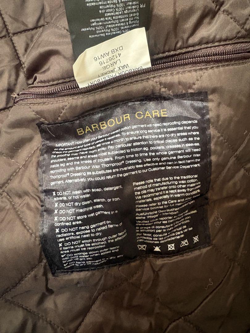 barbour ワックスジャケット　ラスティック
