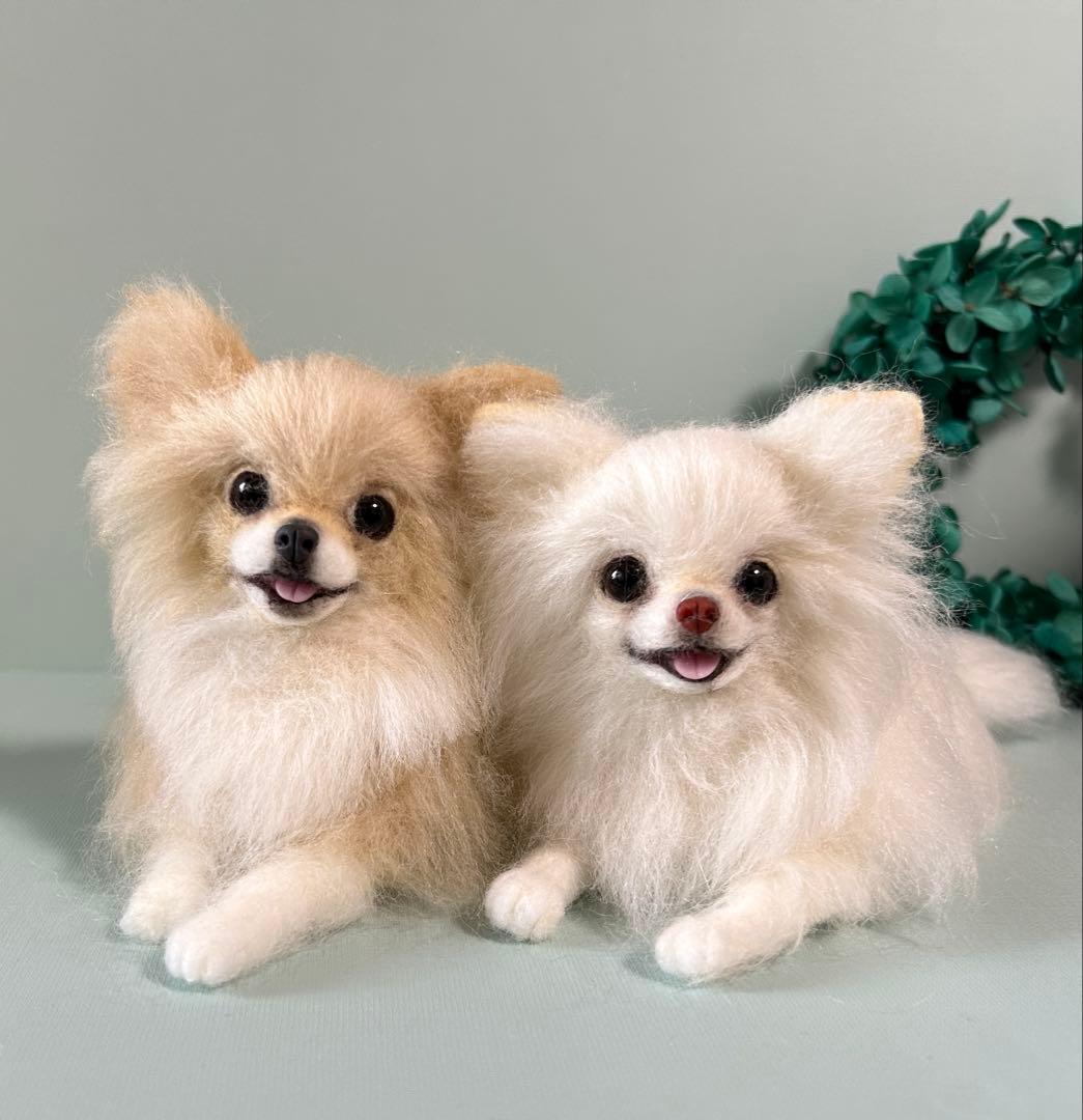 羊毛フェルト 伏せをするチワワちゃん NEXPOTALLINN_EU