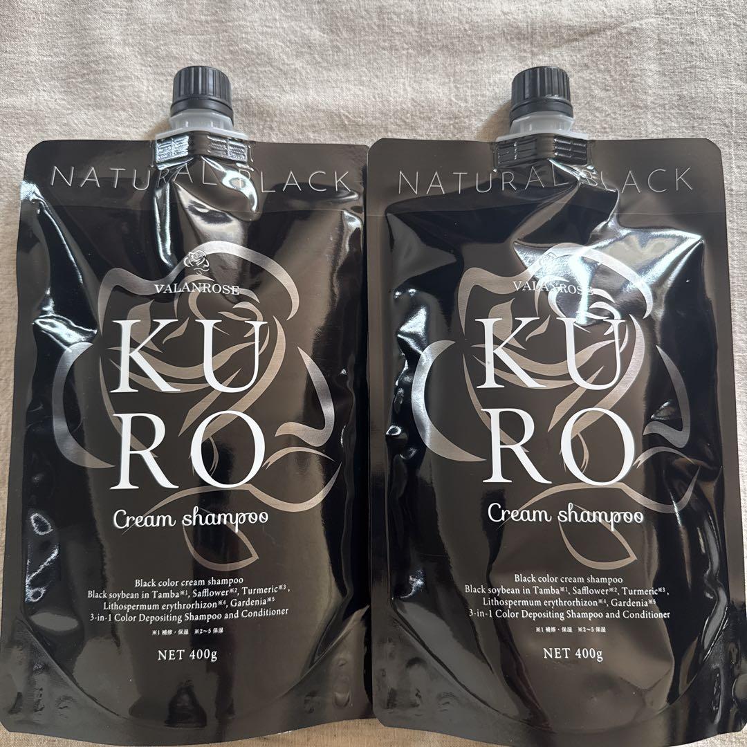 バランローズKUROシャンプー　ブラック400g✖️2袋