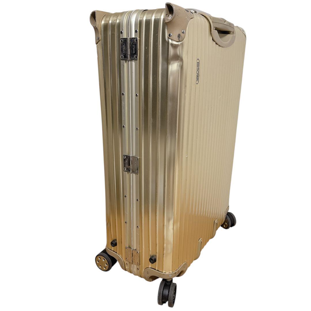 希少✨RIMOWA リモワ　アルミキャリー　ジェラルミンキャリー　ゴールド 希少✨RIMOWA リモワ アルミキャリー ジェラルミンキャリー ゴールド