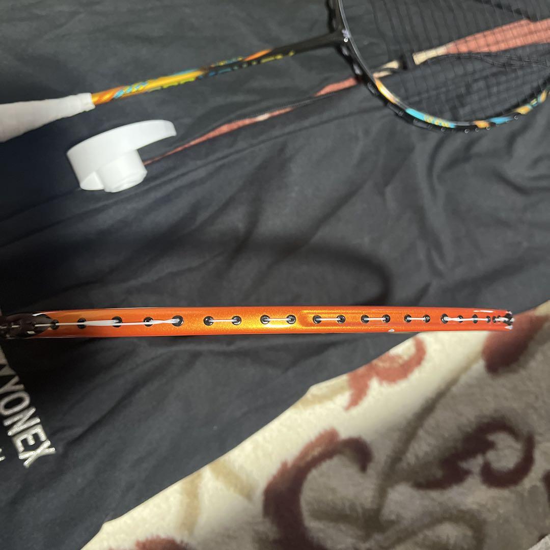 買い保障できる YONEX NANORAY バドミントンラケット 2本セット グリップの残り ラケット