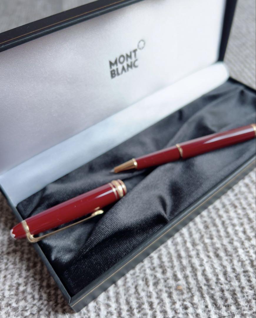 MONT BLANC ボールペン モンブラン　ボルドー色とゴールド
