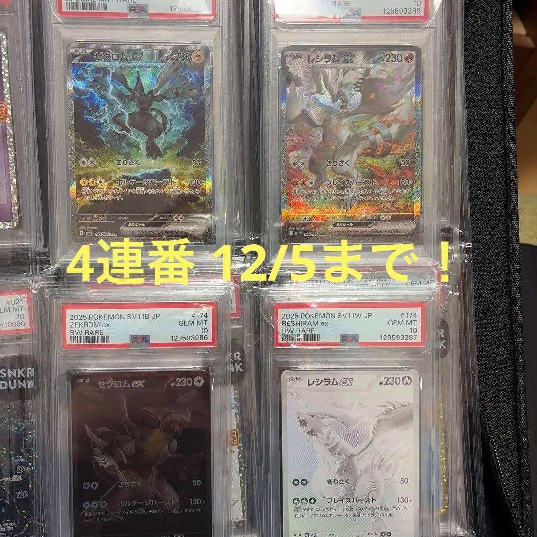 連番】 ゼクロムex bwr レシラムex bwr - メルカリ