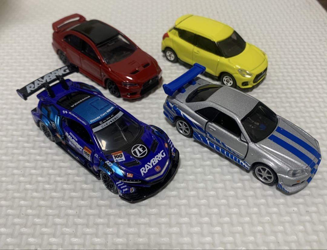 トミカ　nsx GT RAYBRIG GT-R ワイルドスピード　ランエボX