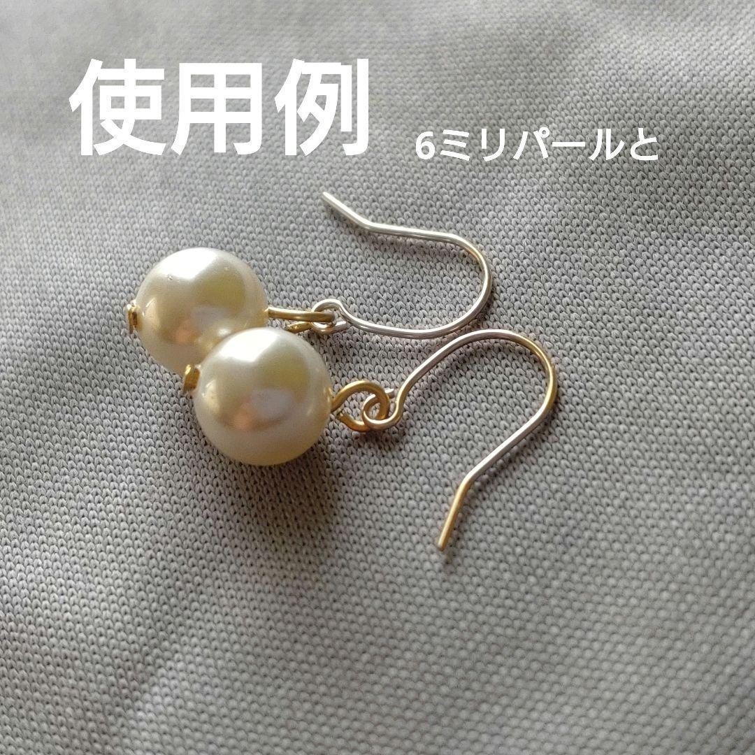 K10 ピアスフック 10金パーツ ハンドメイド つりがね　3ペア