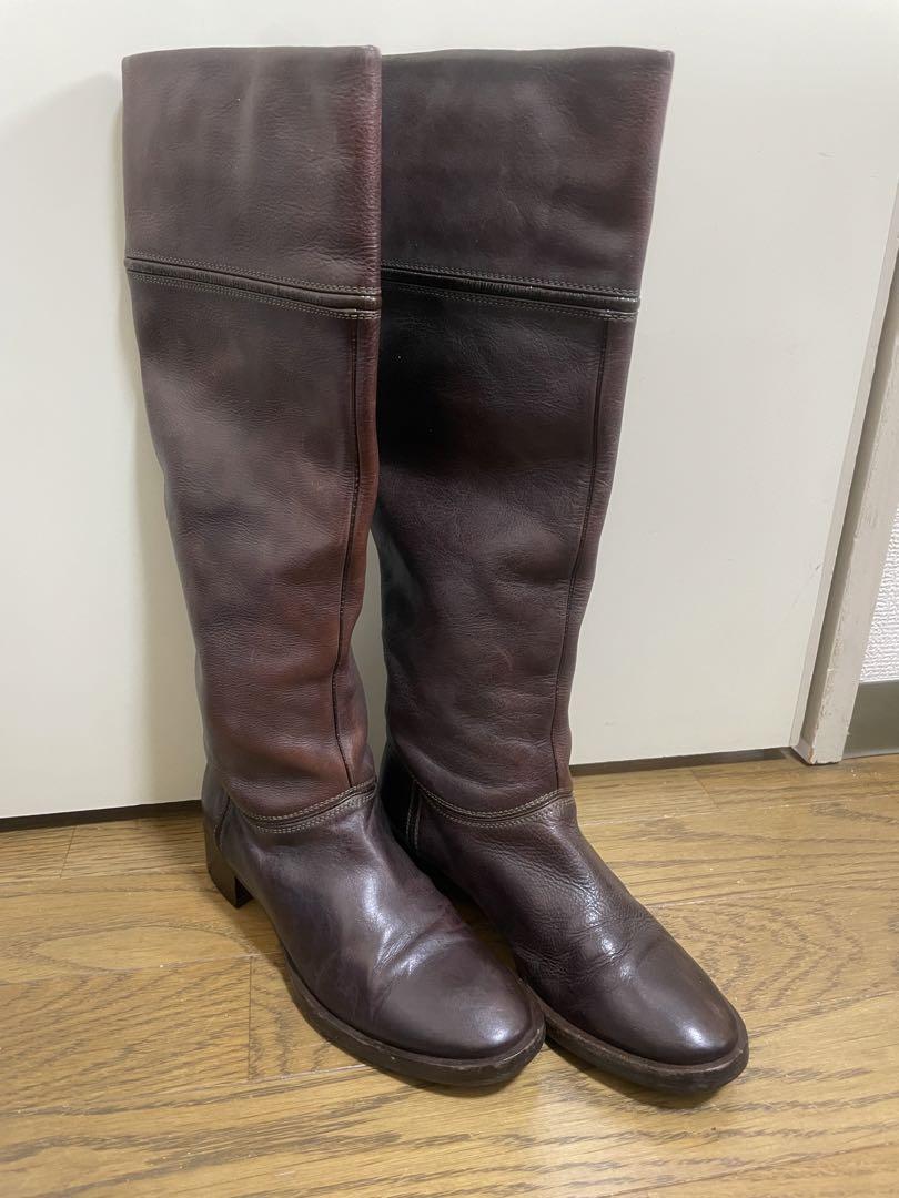 【美品】クロエ　ロングブーツ　ブラウン　22.5ｃｍ