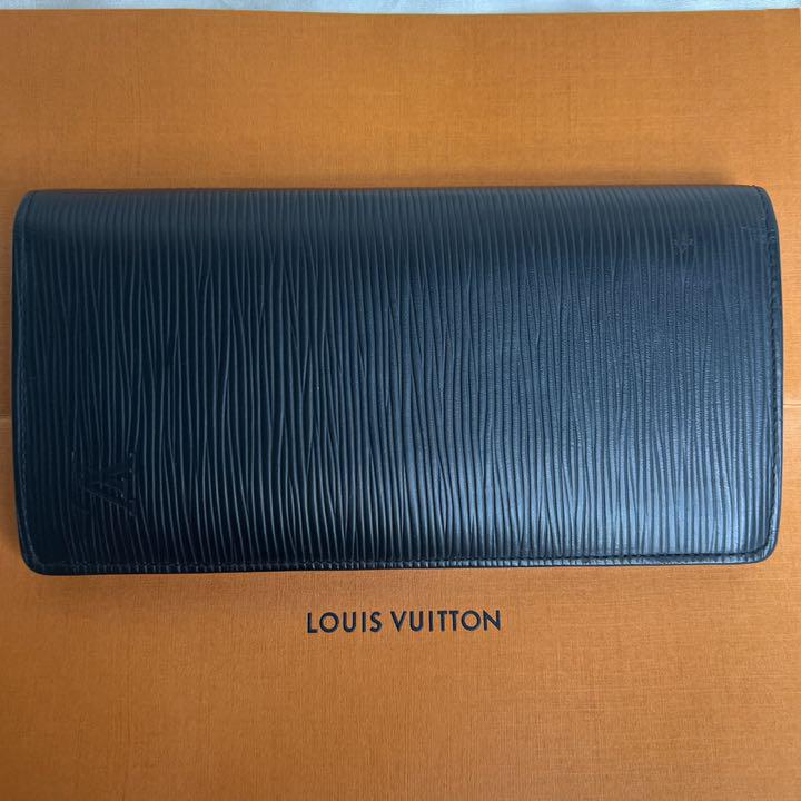美品!LOUIS VUITTON ルイヴィトン エピ 長財布 ブラザ 黒