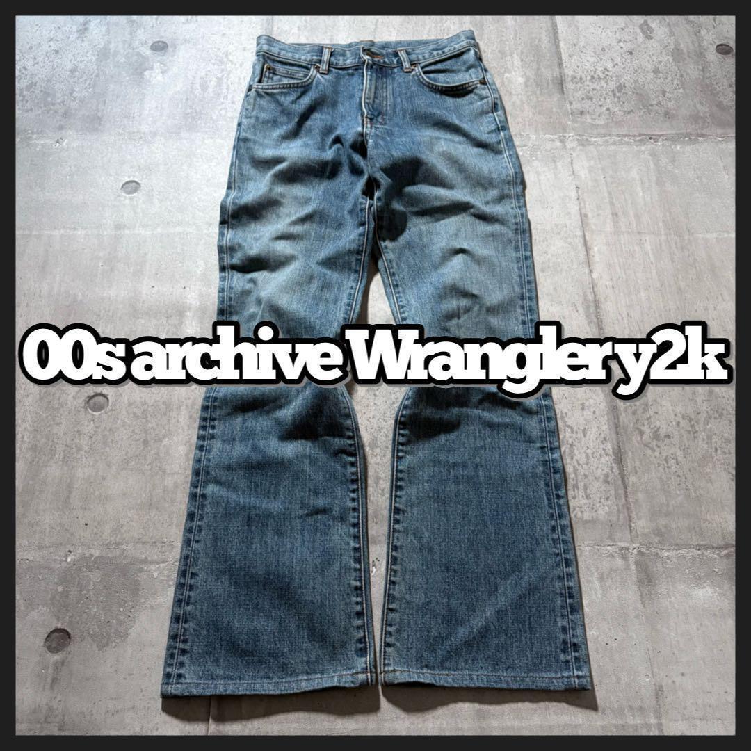 y2k grunge Wrangler flare jeans 2000's