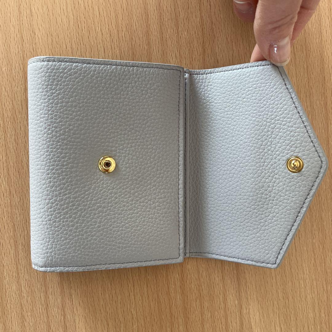 ミュウミュウ Miu Miu MIUMIU 三つ折り財布 5MH043 ADT7 ヴィッ
