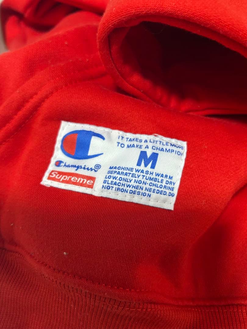 champion × supreme コラボパーカー champion × supreme コラボパーカー