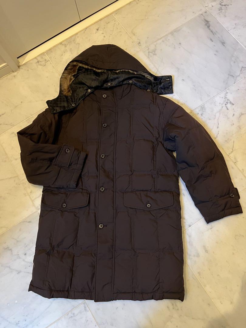 美品　Aquascutum ブラウン ダウンジャケット Mサイズ