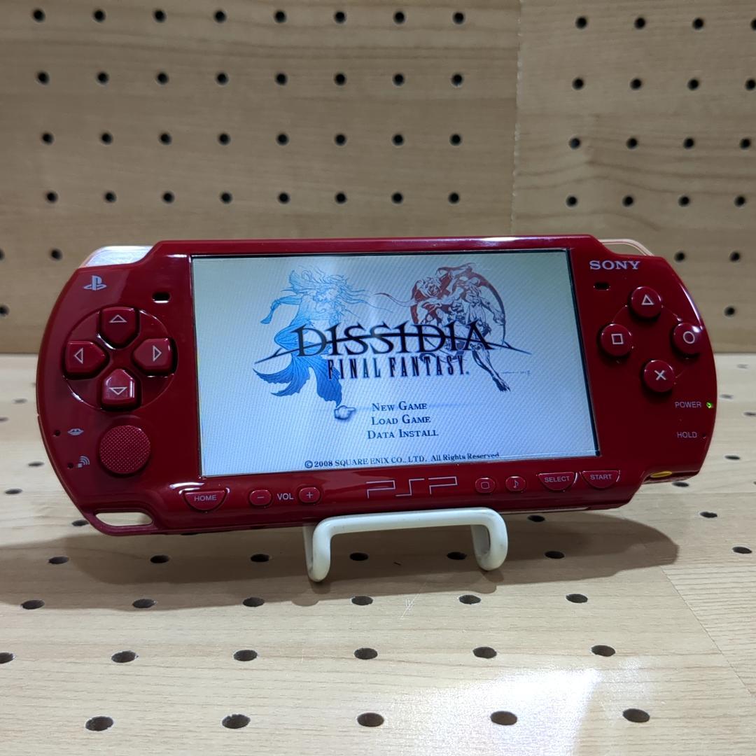 動作品 / 点検・整備済み psp2000 本体 ディープ・レッド