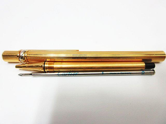 Cartier カルティエ トリニティ ツイスト式ボールペン インク青 ゴールド
