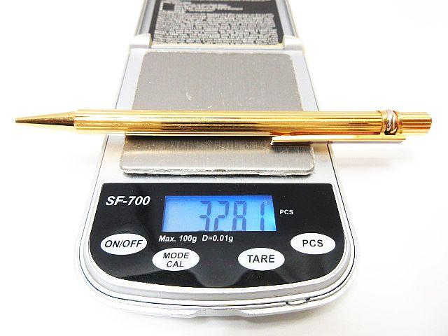 Cartier カルティエ トリニティ ツイスト式ボールペン インク青 ゴールド