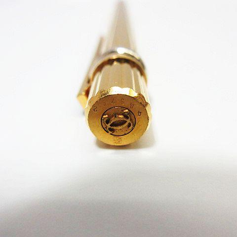 Cartier カルティエ トリニティ ツイスト式ボールペン インク青 ゴールド