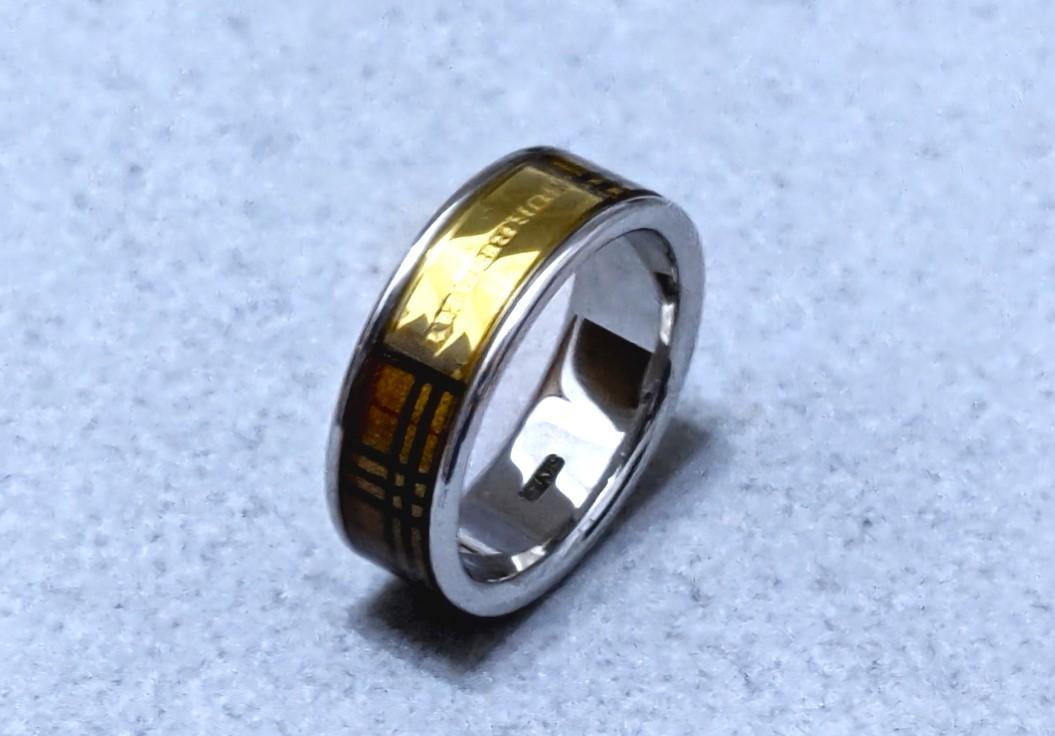 Burberryバーバリー SILVERユニセックス リング 15号 39413